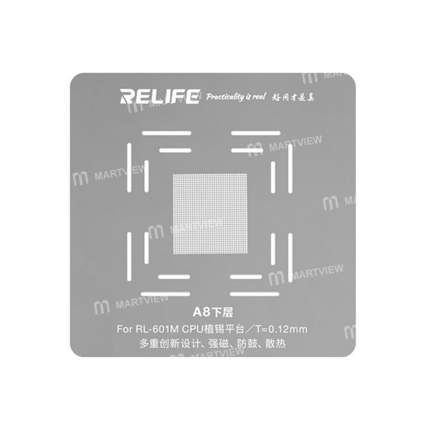 Relife RL-601M CPU Positioning Tin Planting Kit for iPhone A8 - A14