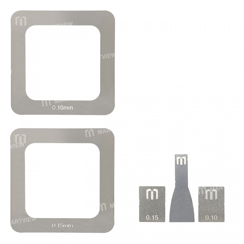 Martview RB-01 Reballing Stencil Tin Net Full Set for EMMC / EMCP / UFS BGA153 / 162 / 169 / 186 / 2
