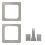 Martview RB-01 Reballing Stencil Tin Net Full Set for EMMC / EMCP / UFS BGA153 / 162 / 169 / 186 / 2