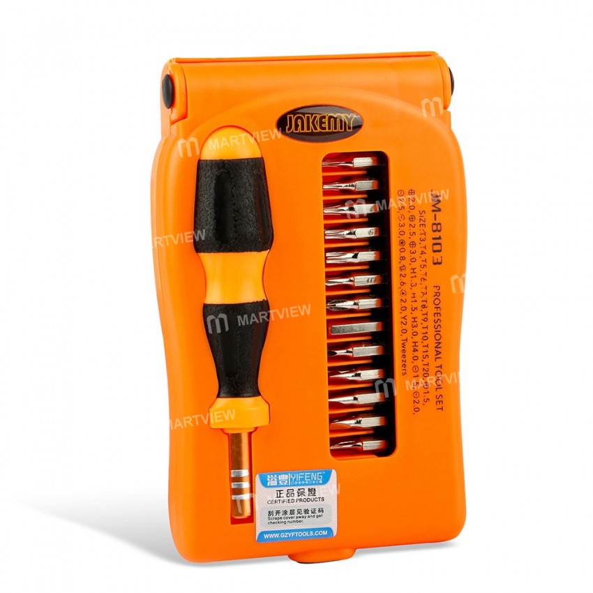 JAKEMY JM-8103 28 in 1 Screwdriver Repair Tools Set for Installed Disassemble Electronic Mobile Phon