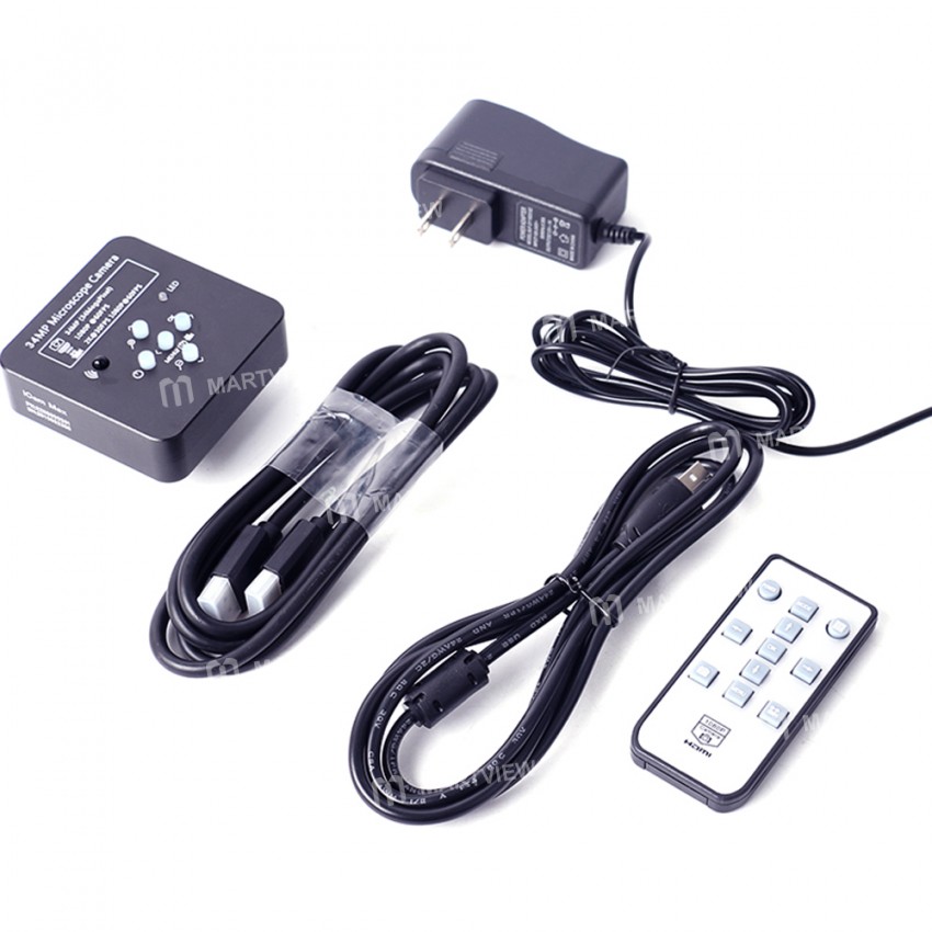 Continuous Zoom Trinocular Stereo Microscope Big Workbench with 34MP 2K HDMI USB Camera and 1 / 2 CT