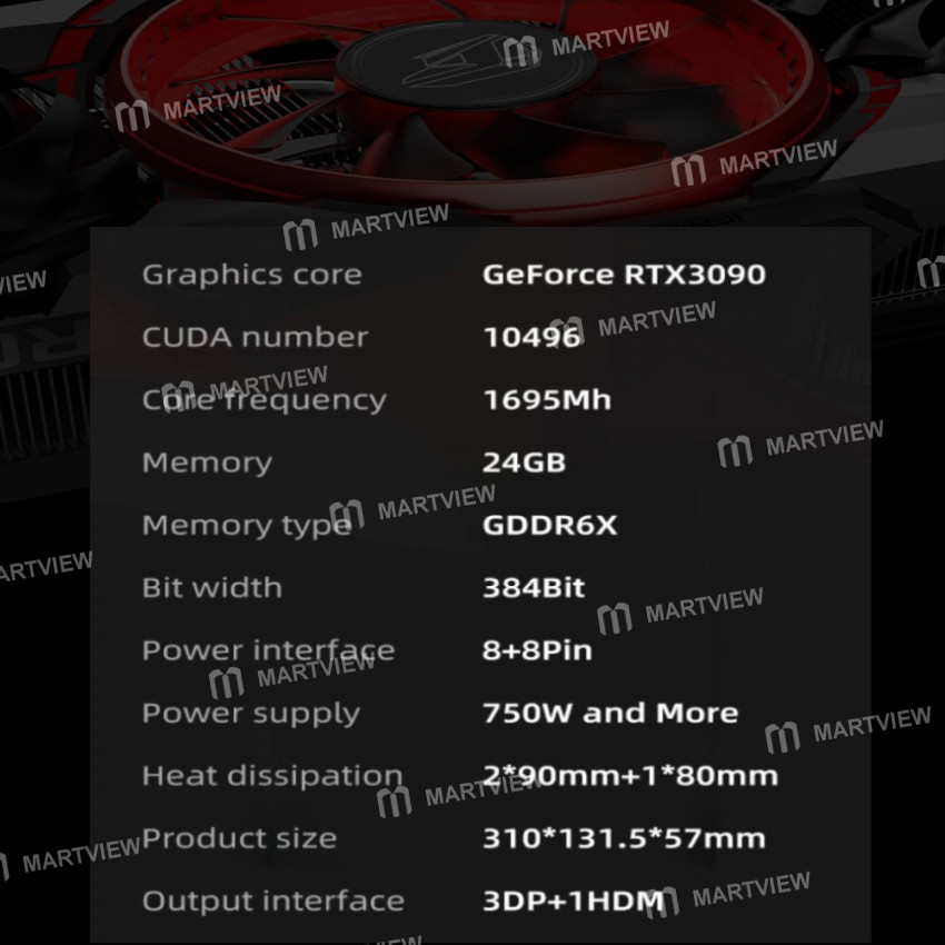 Colorful GeForce RTX 3090 24G Gaming Graphics Card Advanced OC Graphics Card
