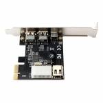 PCI-E 1X to 1394 3-port DV High-definition Video Capture Card with 2*1394A 6Pin Ports & 1*1394A 4Pin