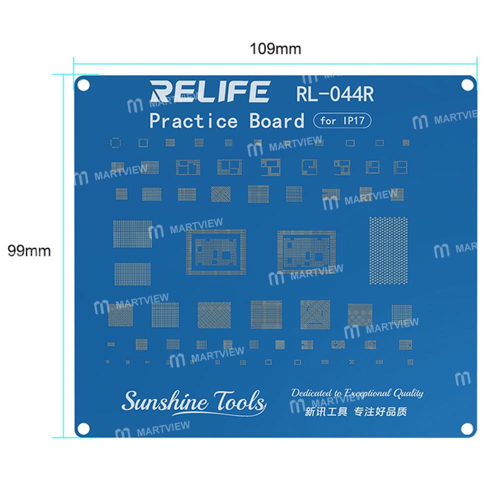 relife rl-044r-bga-chip-connector-socket-welding-test-pract-ce-board-support-iphone-17-series-11