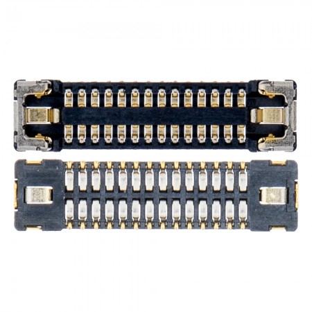 J4600 28-Pin Receiver Range Inductor Environment Light Sensor Microphone FPC Connector Compatible for iPhone XS / XS Max - 2Pcs