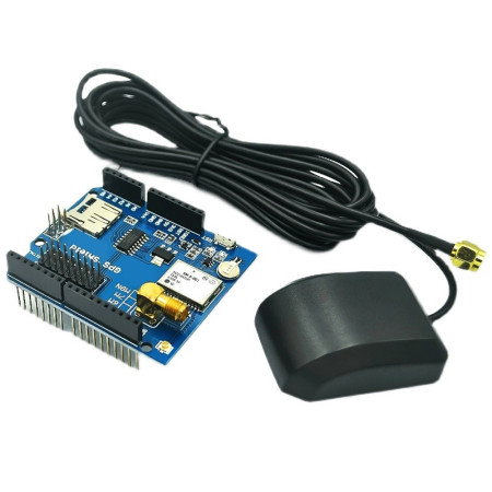 6M GPS Module with SD Card Slot + Antenna for Arduino UNO R3 ONE