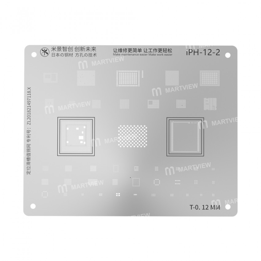 MiJing Reballing Stencil Plant Tin Steel Net for iPhone XR