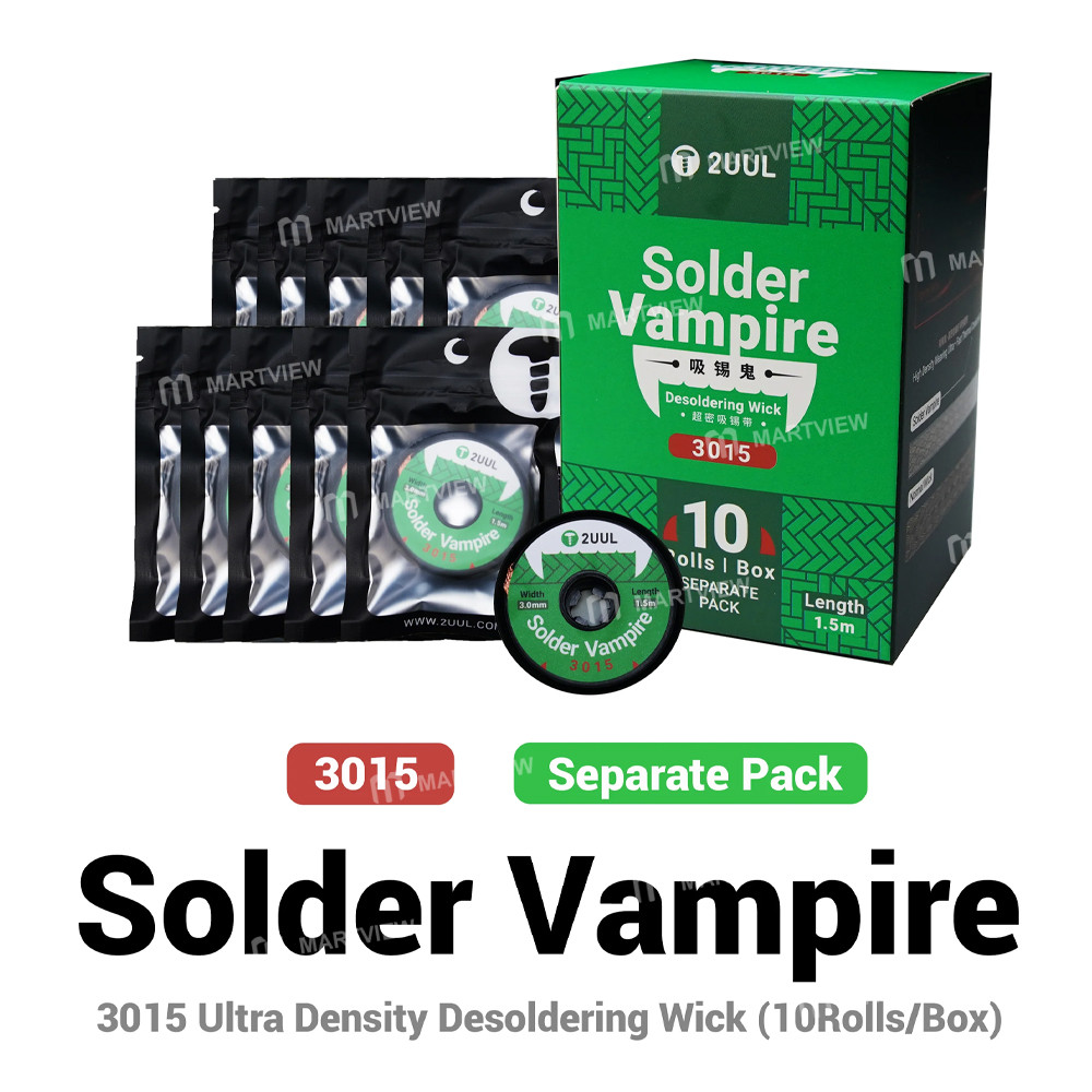 2uul dw-series-solder-vampire-2015-ultra-density-desoldering-wick-10rolls-box-separate-pack-6