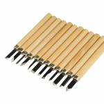 Hand Wood Carving Chisel Knife Set for Basic Detailed Carving -12Pcs