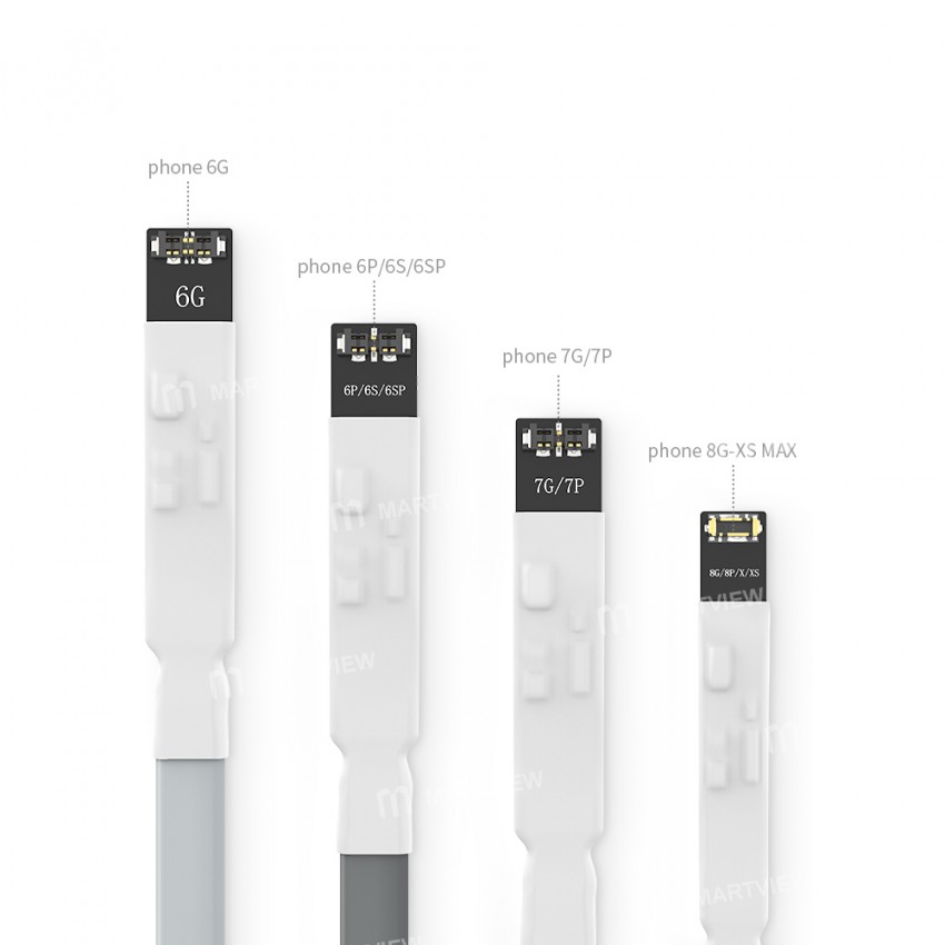 Mega-idea Battery Decoding Power Cable for iPhone Xs Max / Xs / XR / X / 8 Plus / 8 / 7 Plus / 7 /