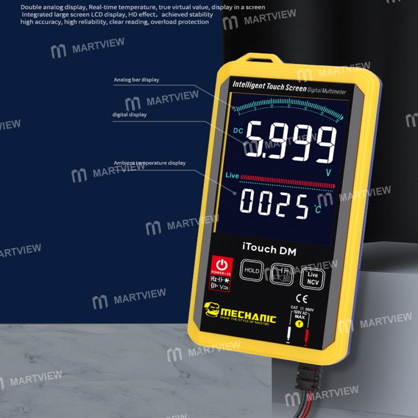 Mechanic iTouch DM Fully Automatic Intelligent Precision Touch Digital Multimeter