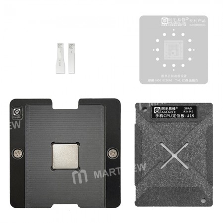Amaoe U19 0.12mm BGA Reballing Stencil Platform Set for HiSilicon Kirin 9000 Hi36A0 CPU