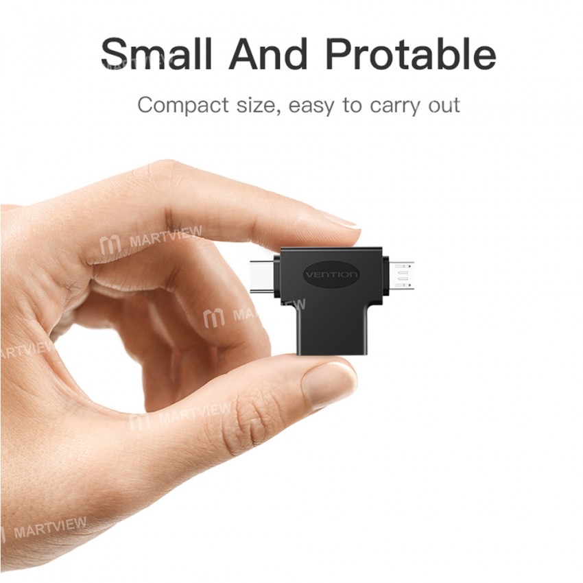 Vention 2-in-1 Type-C to USB/Micro USB OTG Converter Adapter for Huawei/Xiaomi/Samsung