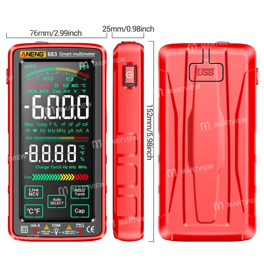 aneng 683-6000-counts-ac-dc-high-end-touch-smart-multimeter-with-ncv-temp-testing-11