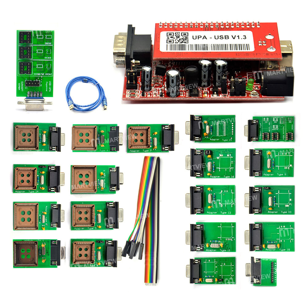 UPA-USB V1.3 Main Unit ECU Chip Tunning UPA USB EEPROM Programmer with Full Adapter