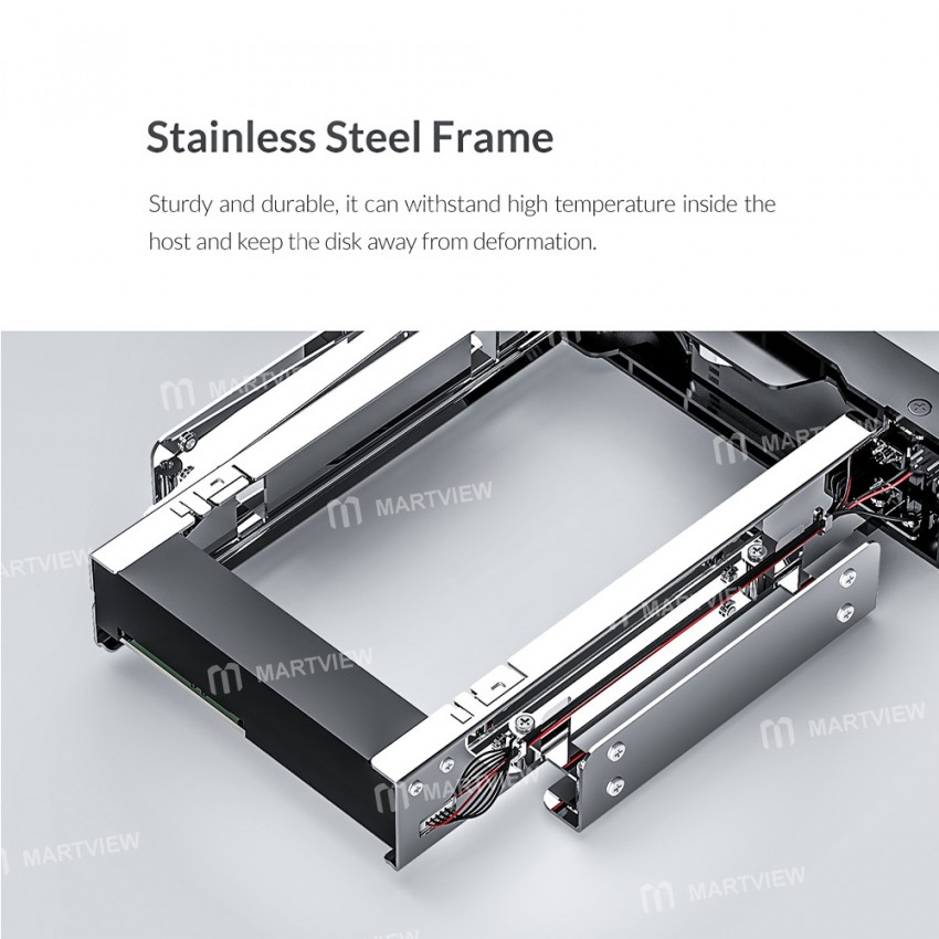 Orico 1106SS 3.5-inch SATA Optical Drive Stainless Bay Built-in Mounting Bracket Adapter