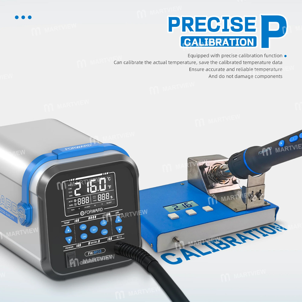 forward fw-bf03-tpu-1300w-high-precision-temperature-control-hot-air-gun-desoldering-rework-station-