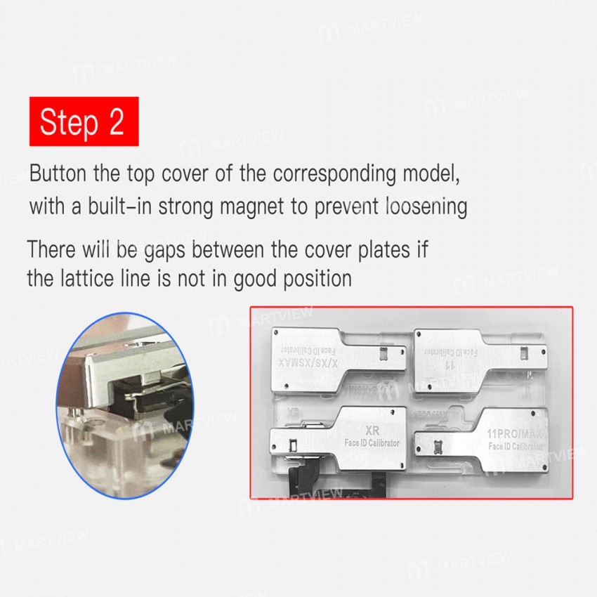 i2C 7in1 Lattice Alignment Calibratior Face ID Camera Flex Cable Repair Alignment Fixture Holder for