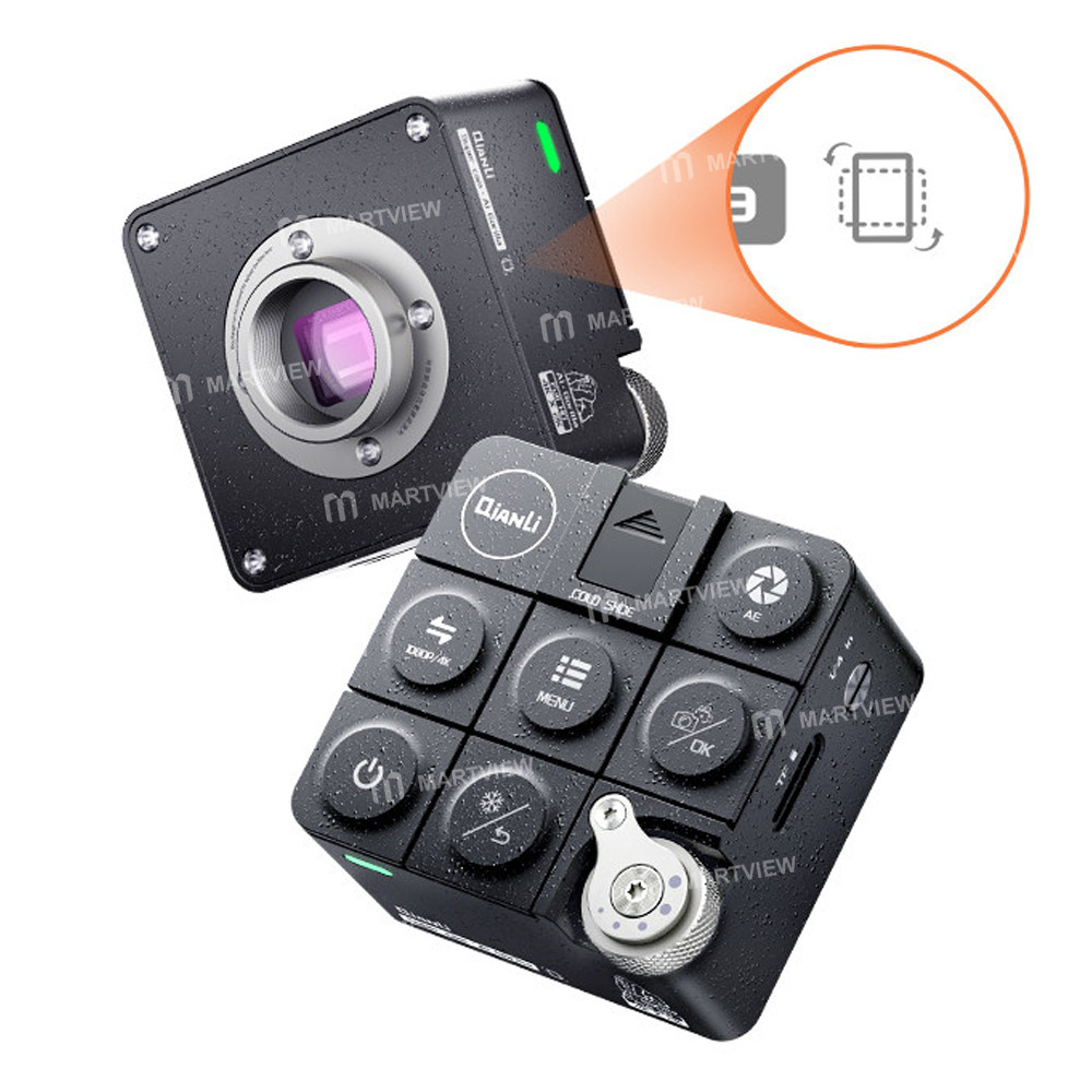 qianli super-cam-ai-gorilla-8mp-sony-sensor-4k-microscope-industrial-camera-with-zoom-handwheel