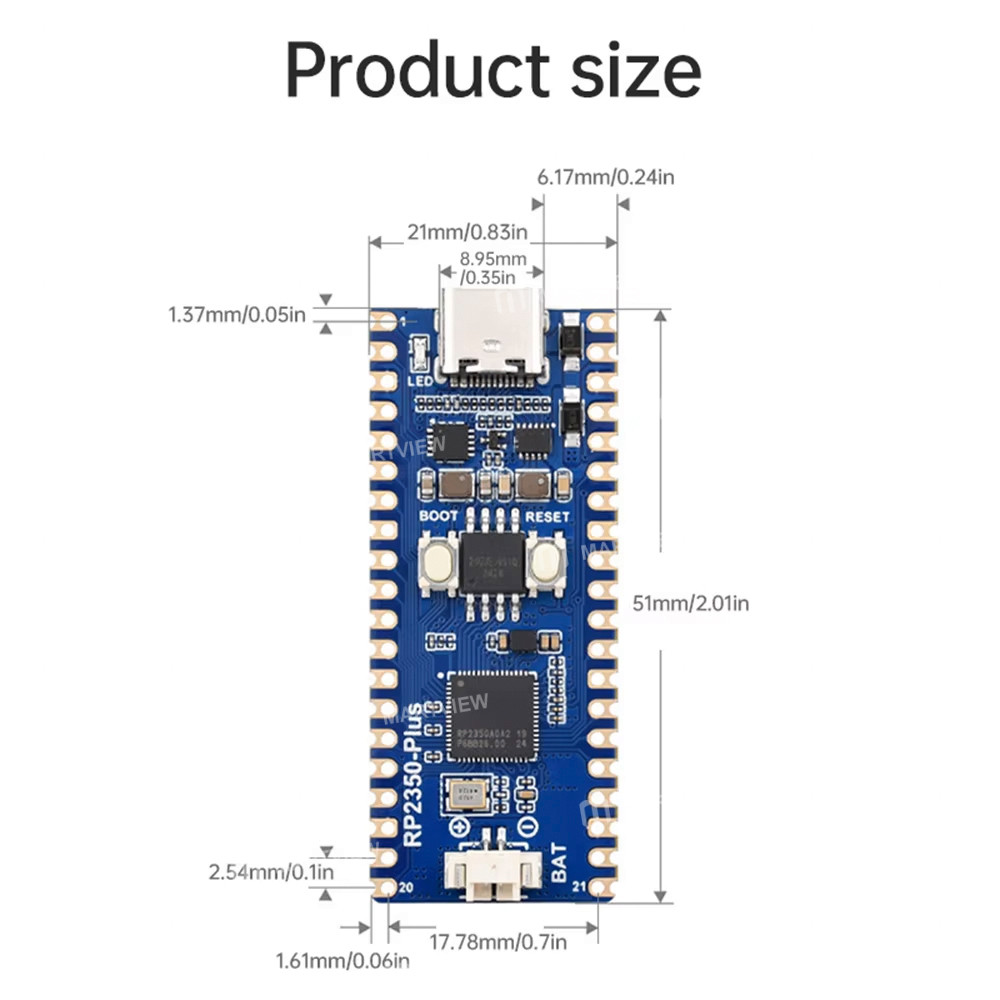 rp2350 plus-development-board-equipped-with-raspberry-pi-rp2350a-microcontroller-chip-3