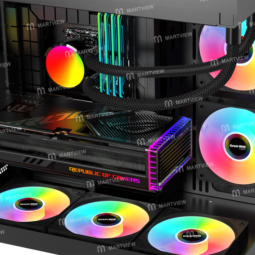 great wall-archimedes-x120-rgb-fixed-color-edition-4-pin-12cm-minimalist-non-illuminated-cooling-fan