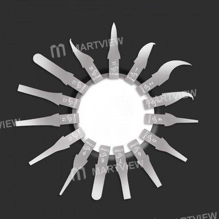 WL 0.05MM 15 in 1 iPhone Mainboard BGA A10 CPU Chip Repair Remove Tool Scraping Knife High Precision Knife Blades