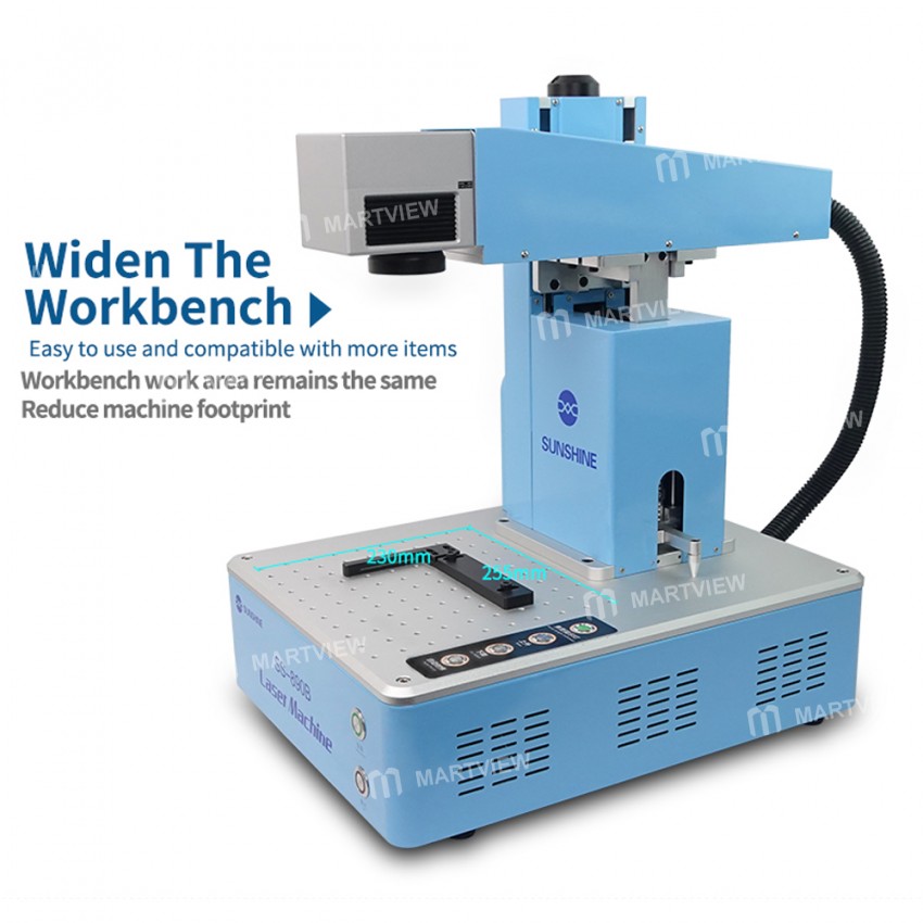 Sunshine SS-890B 20W Fiber Laser Frame Removal Marking engraving Machine with Intelligent Ranging Fu