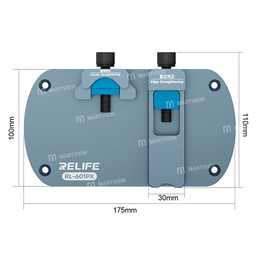 relife rl-601px-dual-station-frame-corrector-support-for-iphone-flat-edges-rounded-corners-4