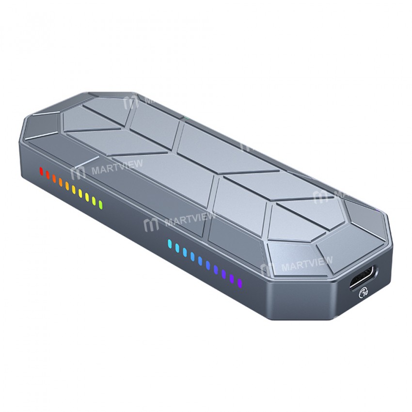 Orico M2VG01 M.2 to USB Type C 3.1 Gen2 10Gbps RGB NVMe SSD Enclosure