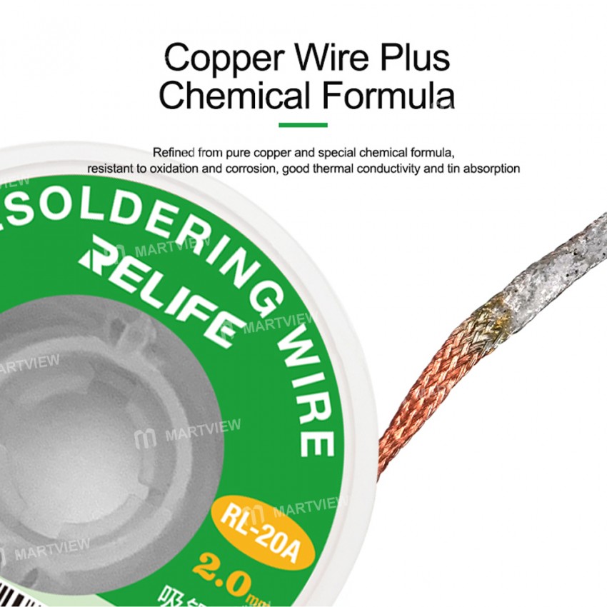 relife rl-20a-efficient-tin-removal-soldering-wire-for-pcb-welding-repair-8