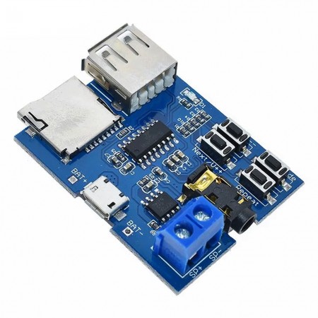 Micro USB Interface MP3 Lossless Decoder Board with TF Card and U-disk Interface