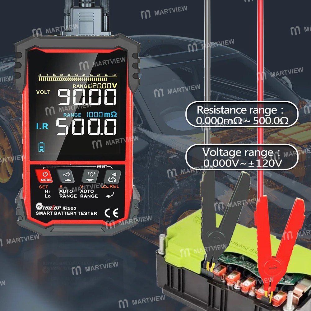 tooltop ir500-ir502-battery-internal-resistance-tester-for-lead-acid-nickel-cadmium-lithium-battery-