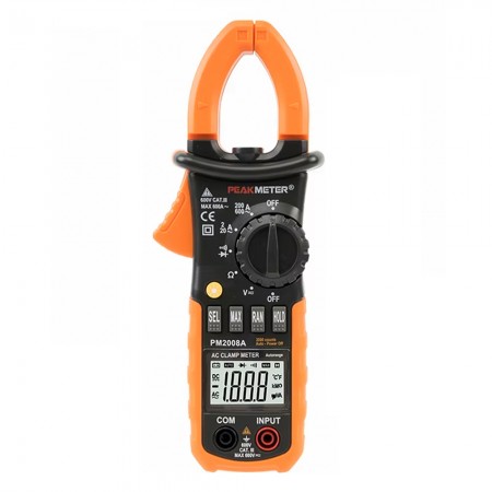 PEAKMETER PM2008A Digital AC Clamp Meter 2000 Counts with Backlight