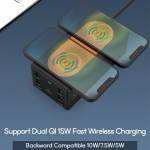 Multi-port 150W QC3.0 Wireless Fast Charging Station with Type-C PD 65W Fast Charging
