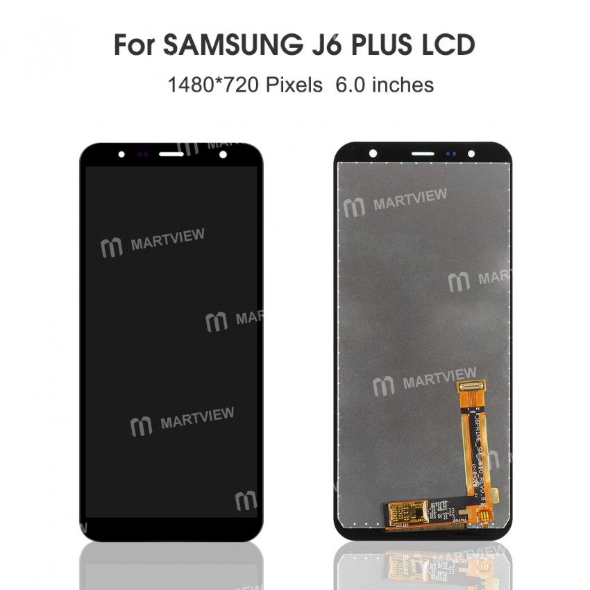 TFT LCD Display Touch Screen Digitizer Assembly Replacement for Samsung J6+ J610 J610F - Black
