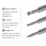 PPD Multi-spec S2 Alloy Steel High-precision Magnetic Screwdriver for iPhone/Samsung/iPad Repair