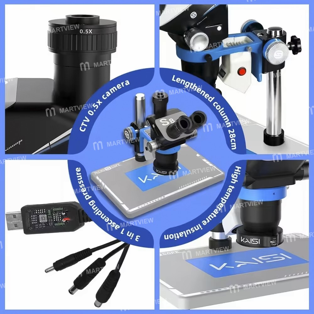kaisi s8-67-52x-zoom-trinocular-stereo-microscope-set-with-tx1-4k-video-camera-12
