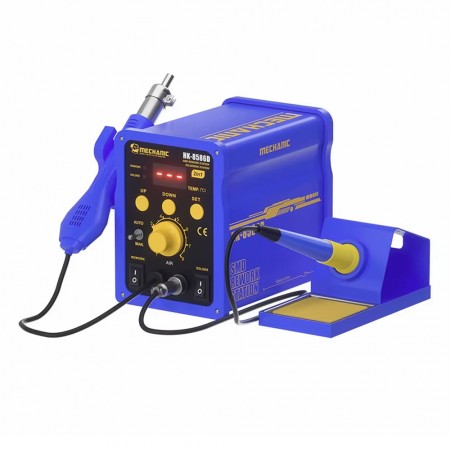 Mechanic HK-8586D 740W Digital Display 2-in-1 Hot Air Gun Soldering Iron Rework Station