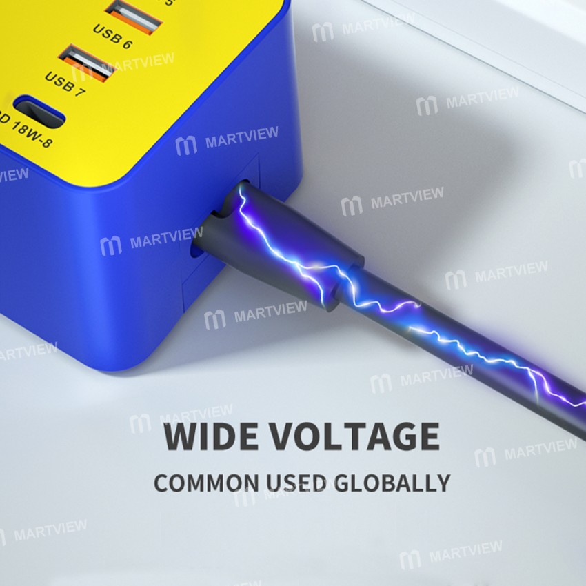 Mechanic iCharge 8P/8S QC 3.0 Multi-port Smart Fast Charger with Digital Display