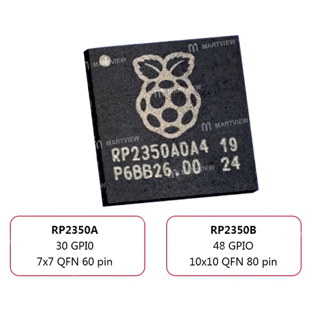rp2350a rp2350b-high-performance-embedded-microcontroller-mcu-mpu-soc-ic-chip-7