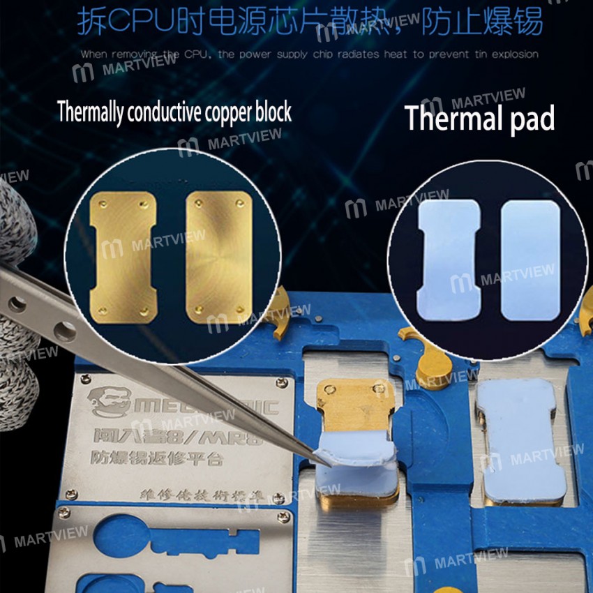 Mechanic MR8 Multi-Function Explosion-Proof Motherboard CPU NAND Fingerprint Repair PCB Holder Fixtu