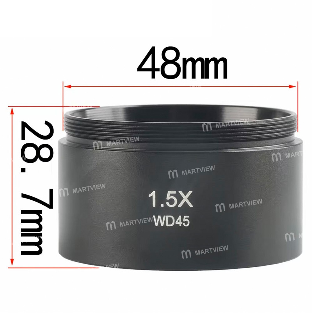 15x wd45-auxiliary-objective-lens-threaded-48mm-for-stereo-zoom-microscope-1