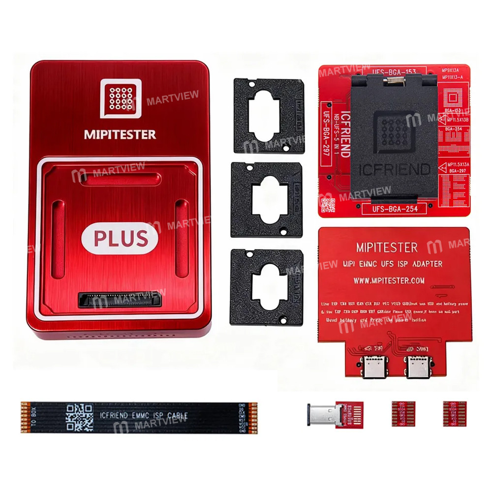 MiPi Plus Box + NB-UFS-5IN1 (153 / 254 /  297) Adapter + ISP Adapter + ISP Cable (Simplified Version