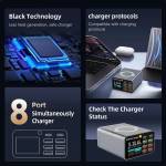 wlx m2-80w-high-power-8-port-digital-desktop-charger-with-wireless-charger-for-phones-laptops-7