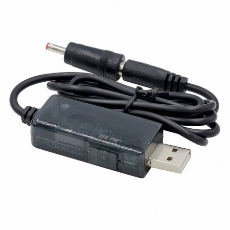 USB 5V to DC 9V / 12V Round Hole Booster Cable for Router / Optical Cat