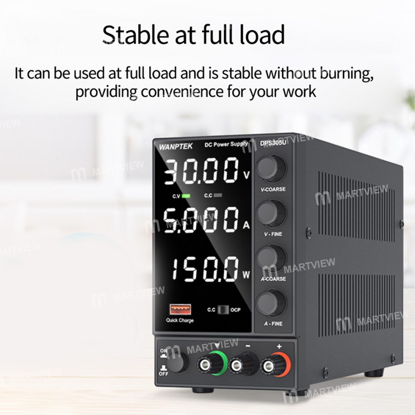 wanptek dps305u-30v-5a-4-digits-display-led-high-precision-adjustable-switching-dc-power-supply-7