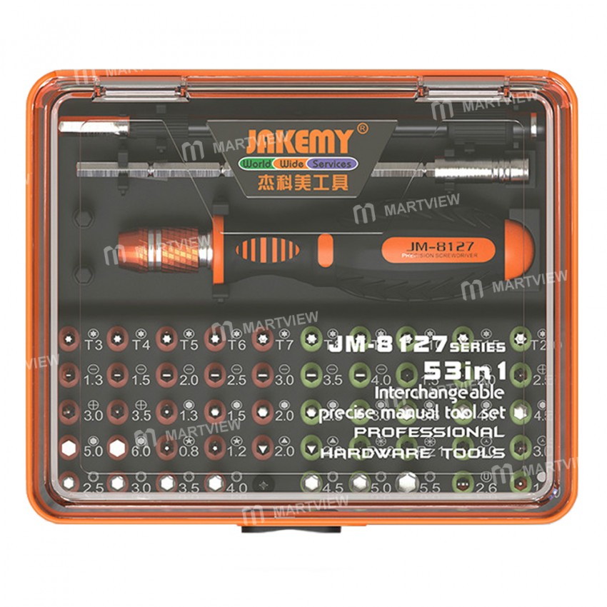 JAKEMY JM-8127 (53-in-1)Interchangeable Magnetic Precision Screwdriver Tools Kit