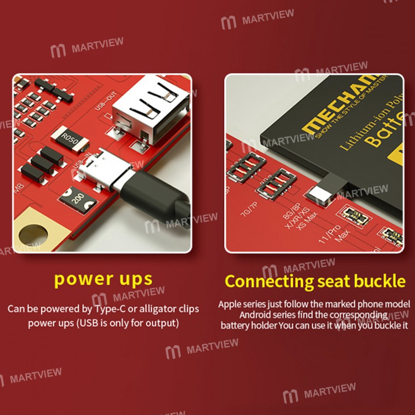 Mechanic BA33 Battery Activation Test Board for iPhone 5 to 13 Pro Max Android Phone Battery Repair