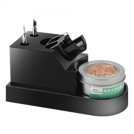 Luxianzi L009 3-in-1 Multi-function Bakelite Soldering Iron Stand with Cleaning Ball