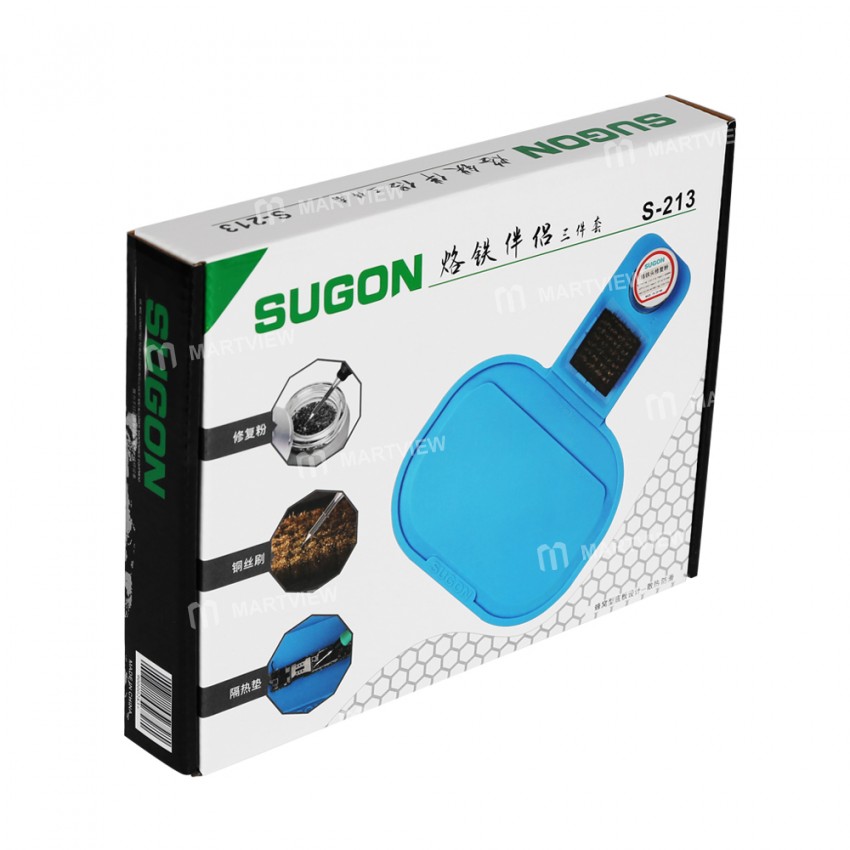 Sugon 213 Insulation Heat-Resistant Silicone Mat with Cleaning Copper Brush